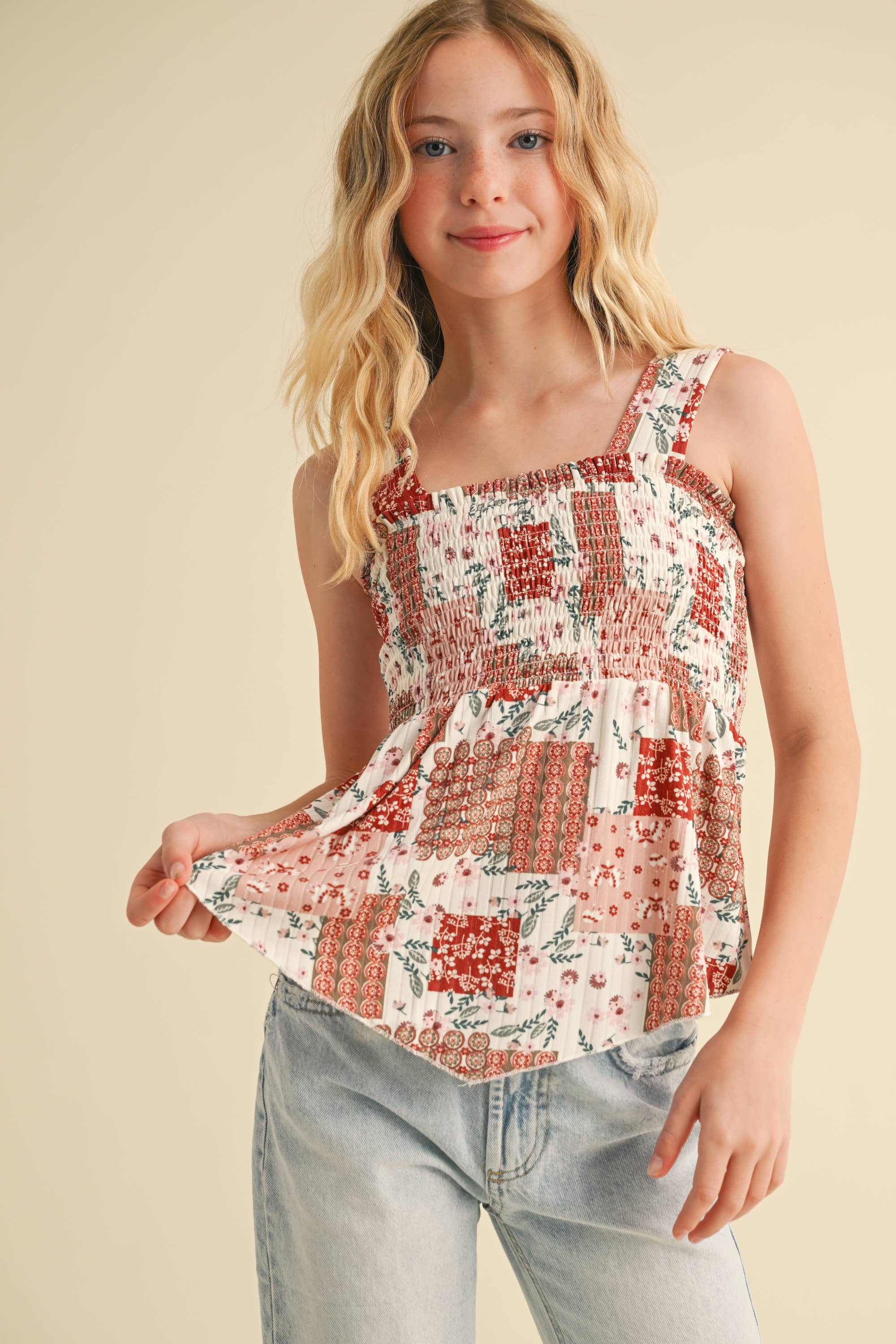 Smocked Pep Tank