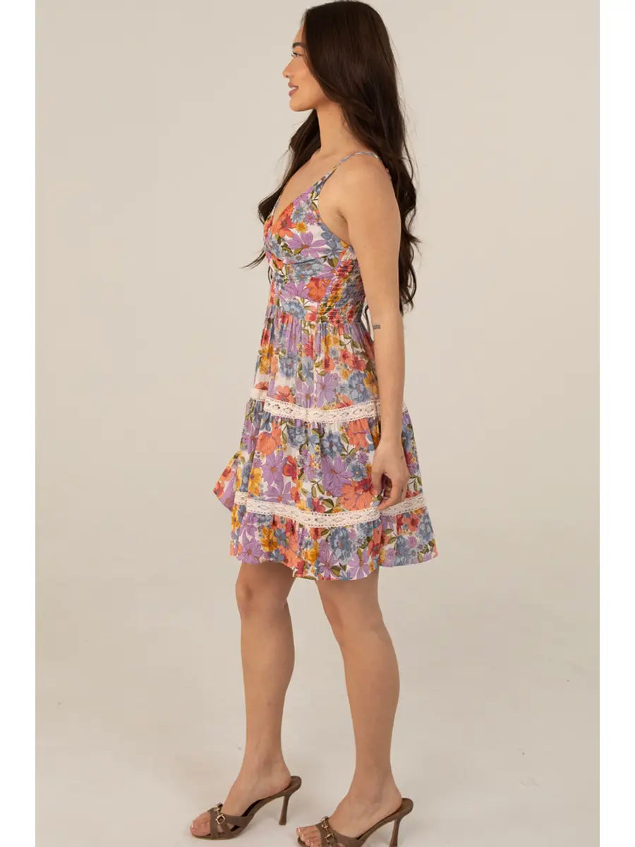 Vibrant floral dress