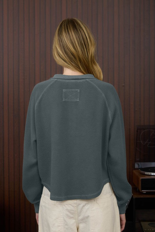 blue henley ls