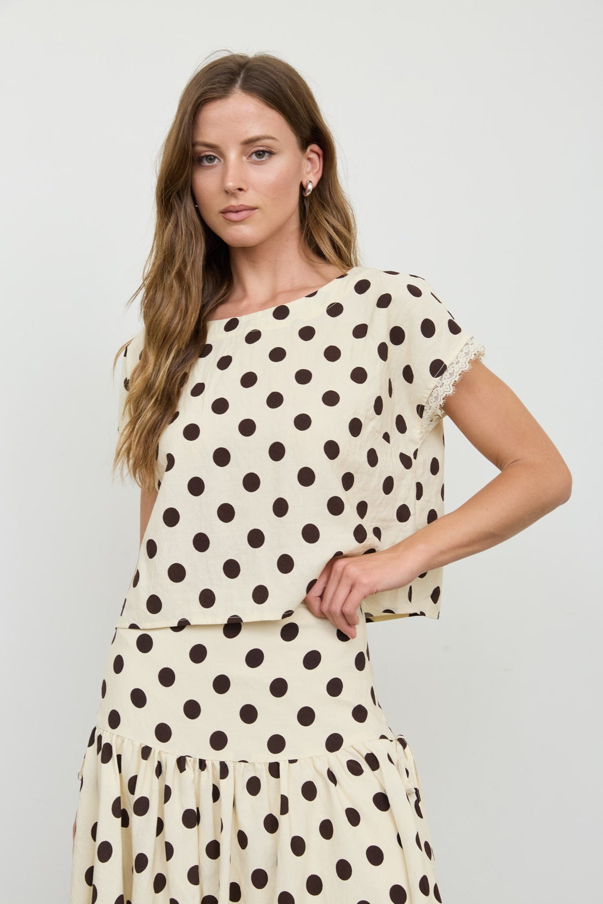 BOXY POLKA DOT TOP