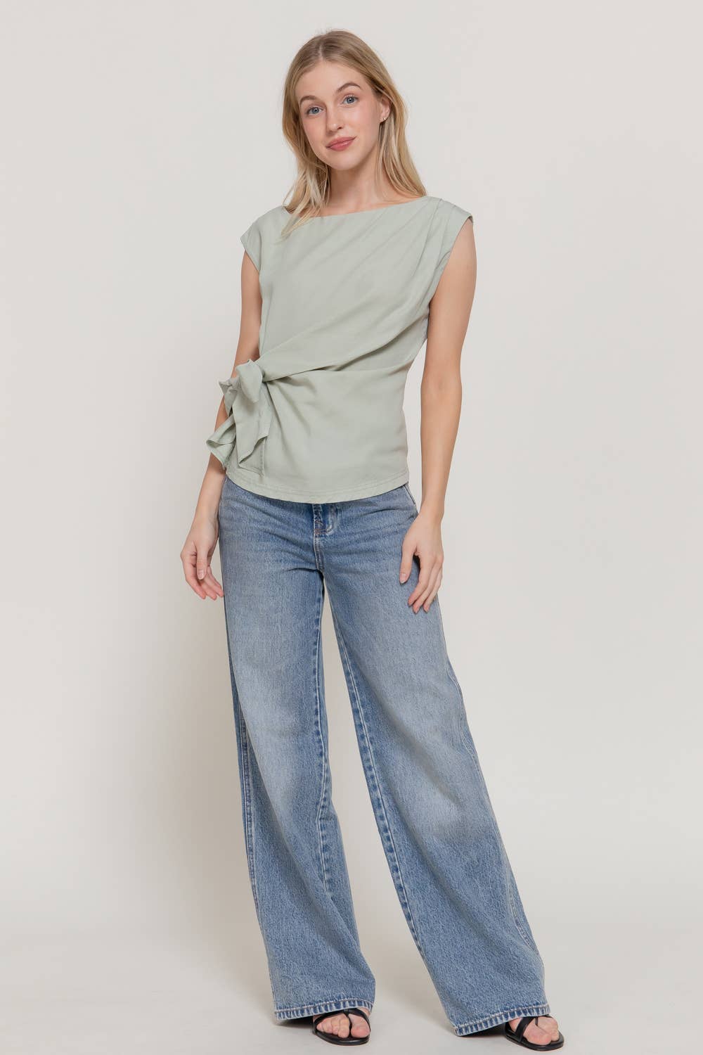 Sage Lyocell Top