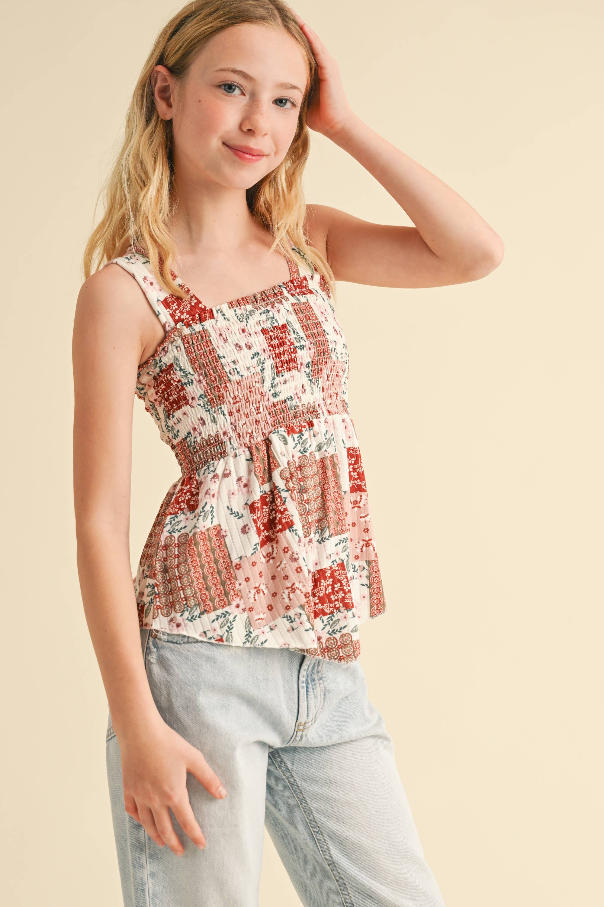 Smocked Pep Tank