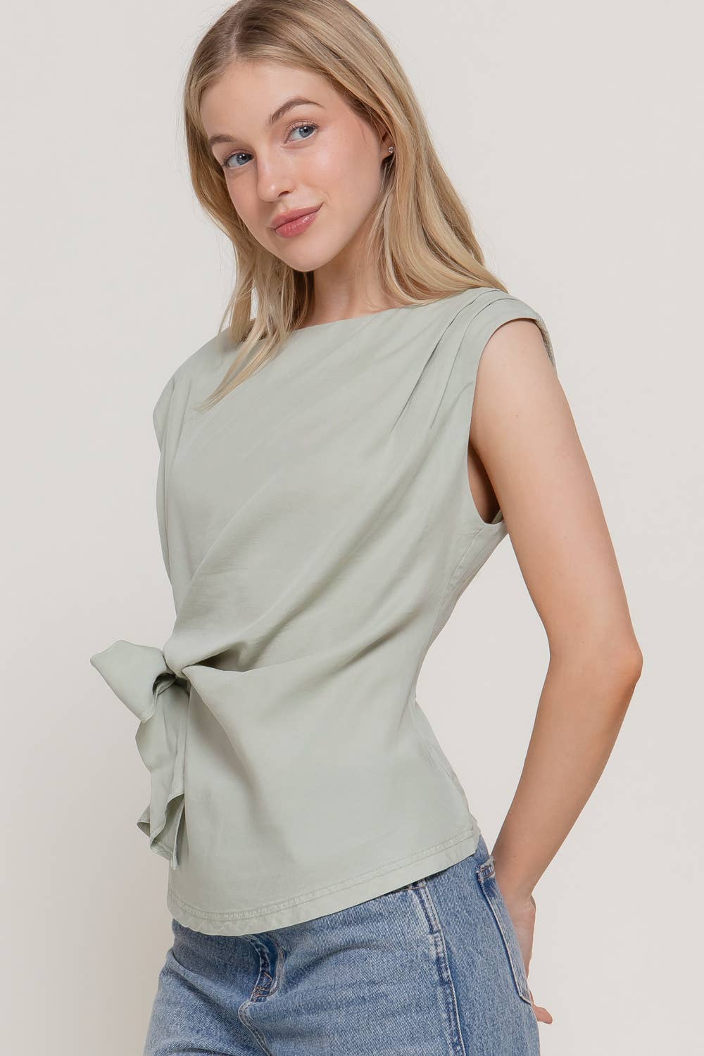 Sage Lyocell Top