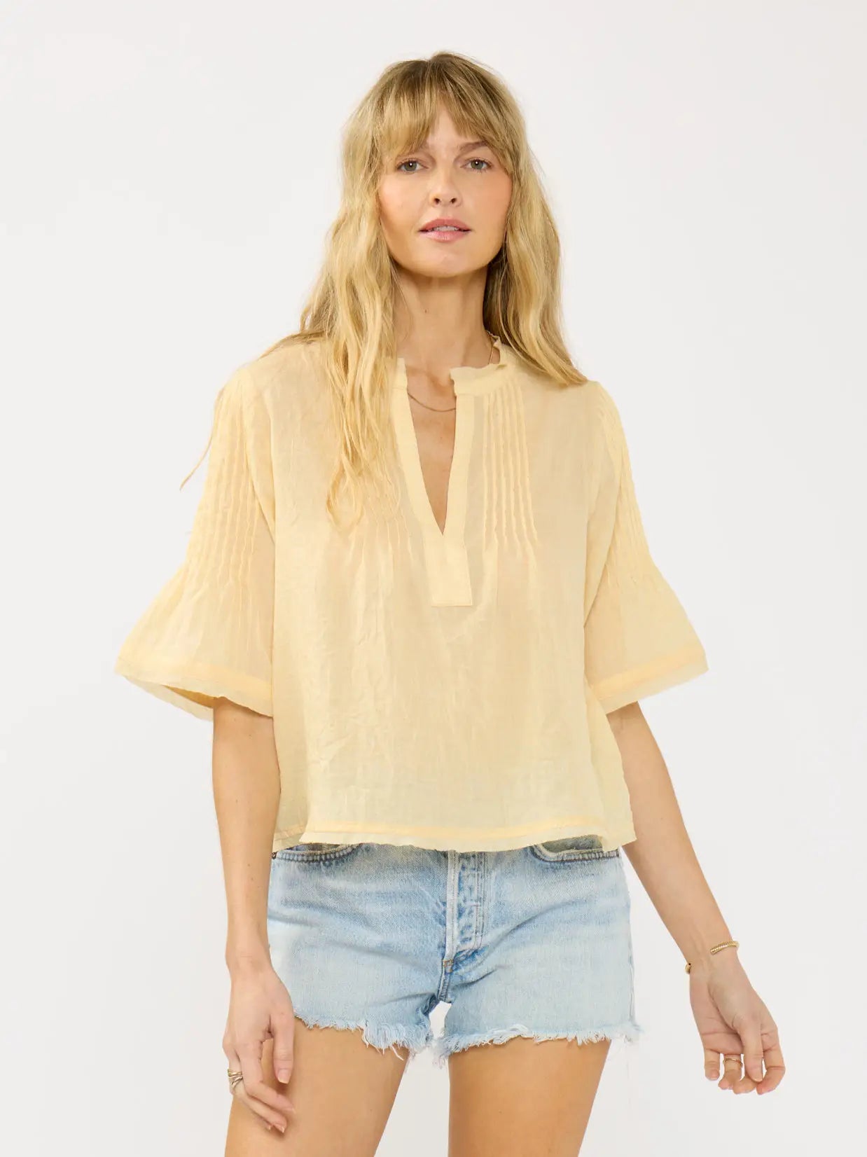 sun pintuck blouse