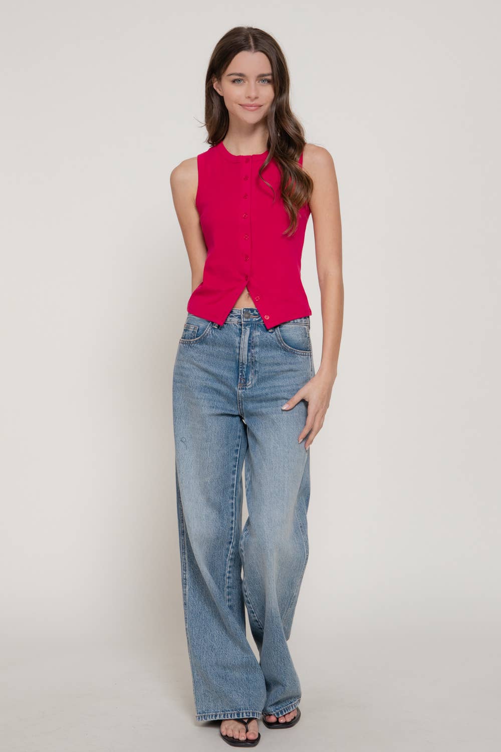Fuschia Vest