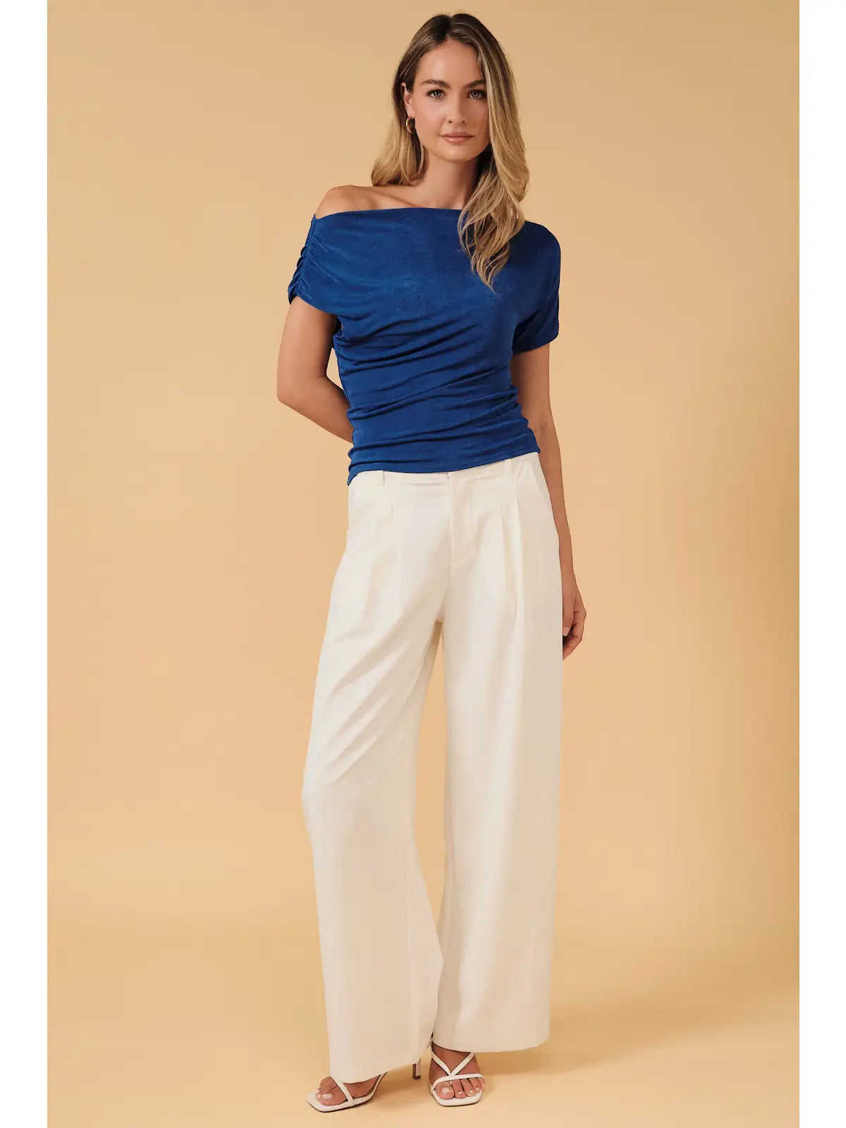 Royal drape top