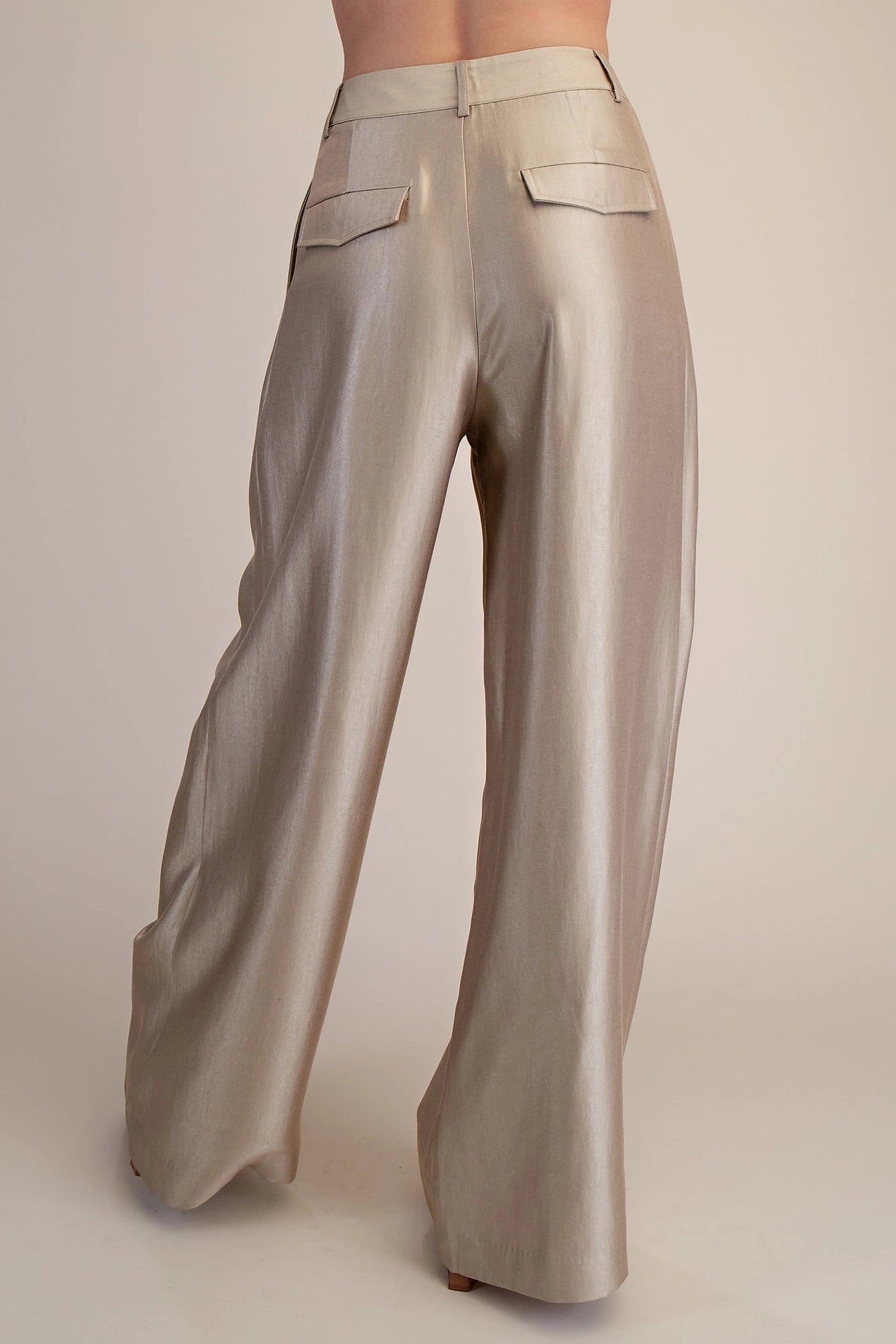 Gold DBL Pleated Pant