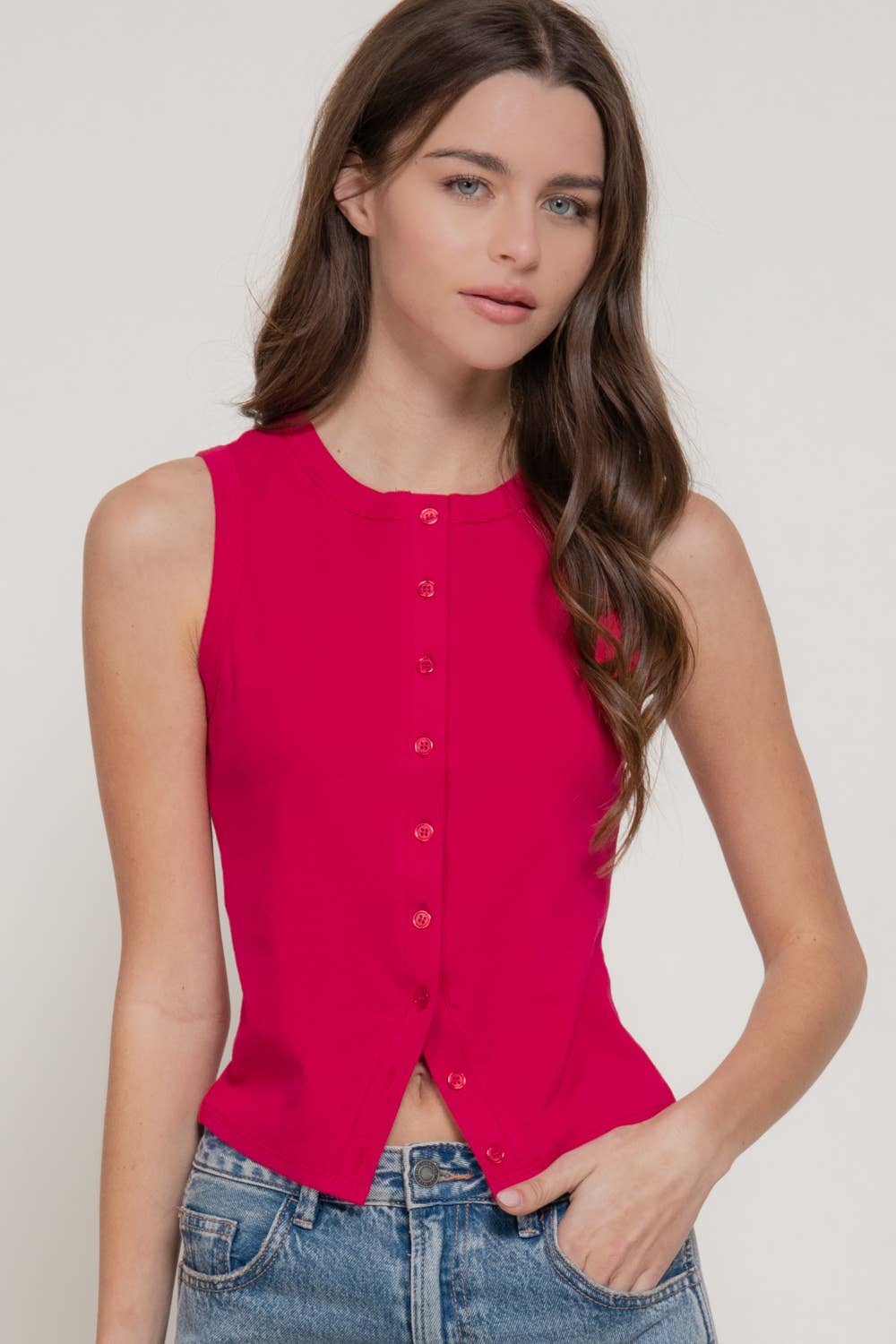 Fuschia Vest