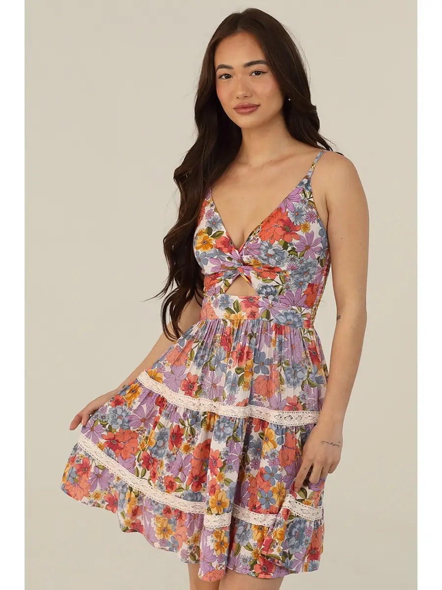 Vibrant floral dress