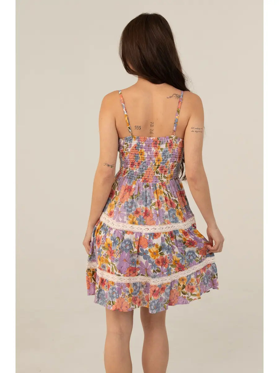 Vibrant floral dress