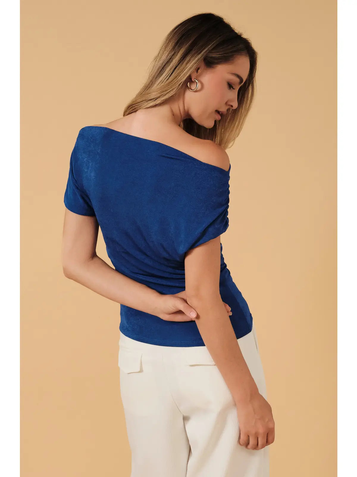 Royal drape top