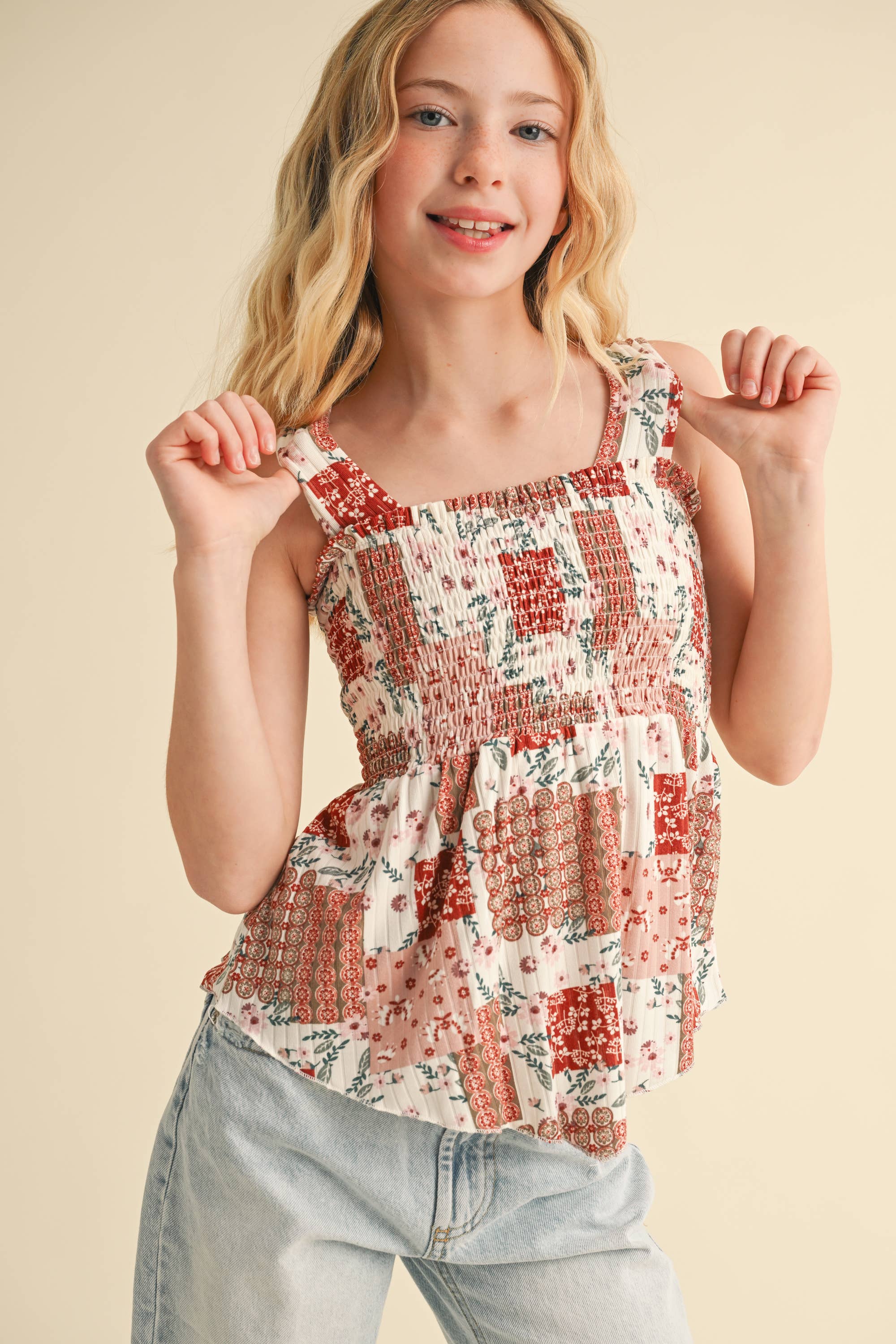 Smocked Pep Tank