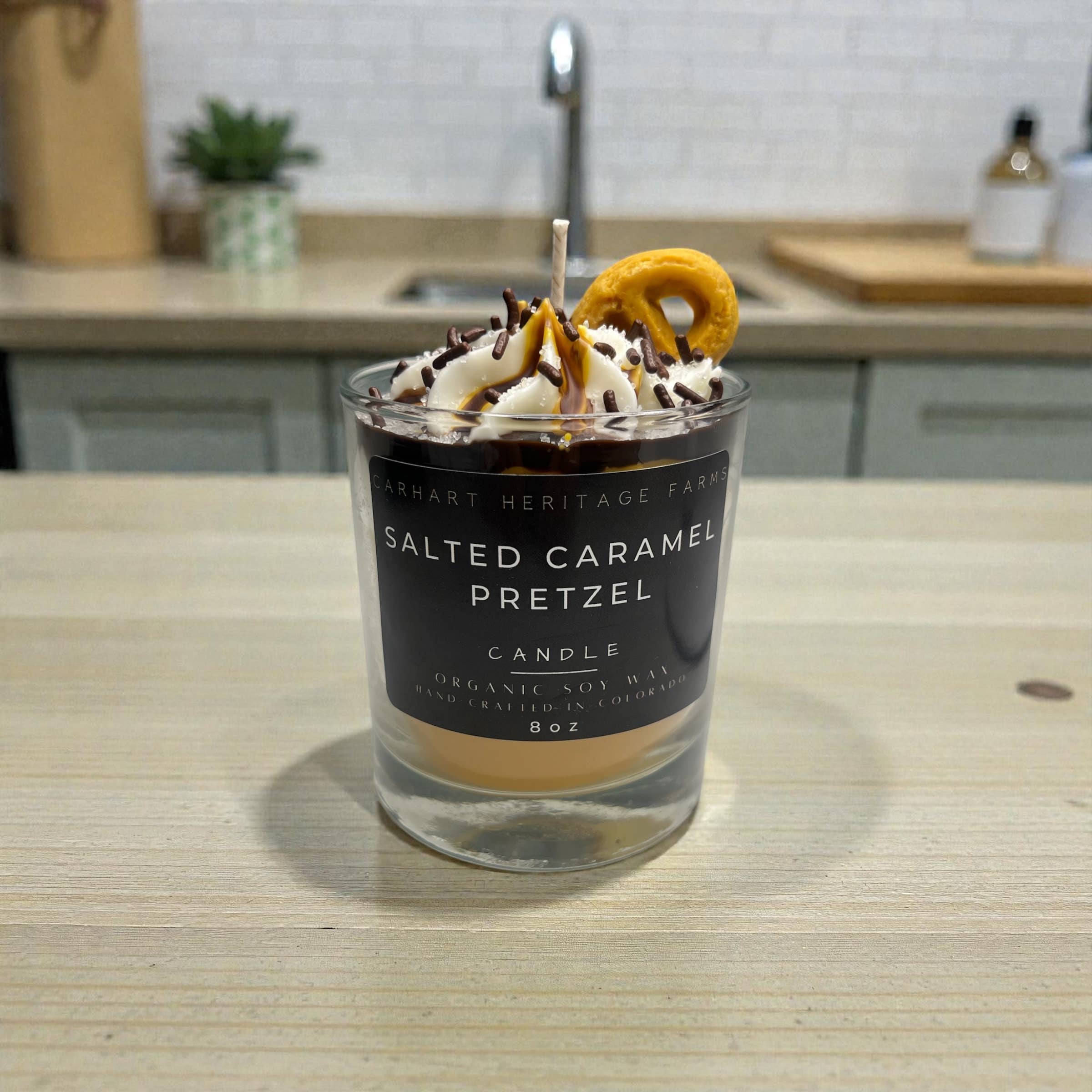 Salted Caramel Pretzel Candle
