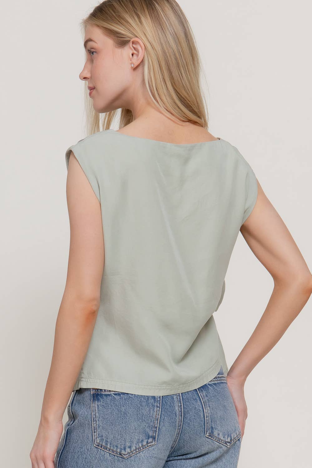 Sage Lyocell Top