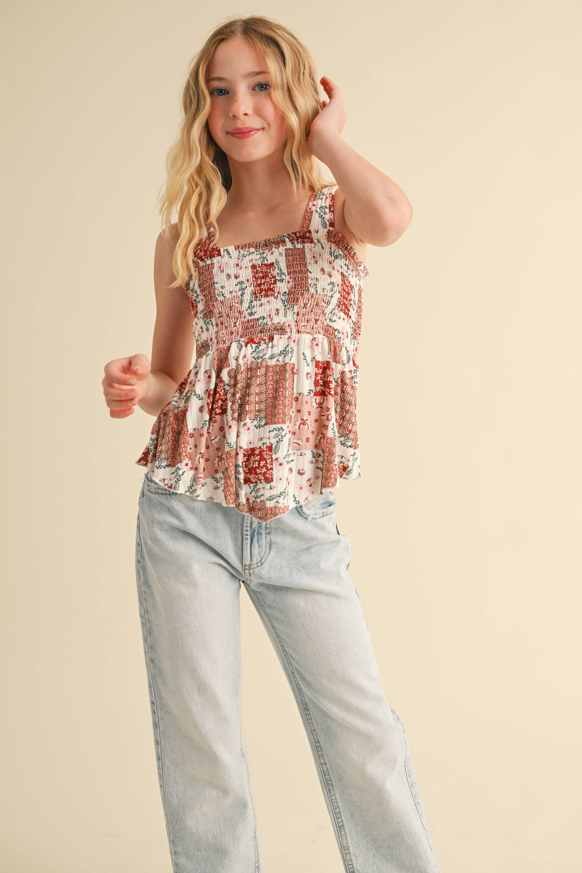 Smocked Pep Tank