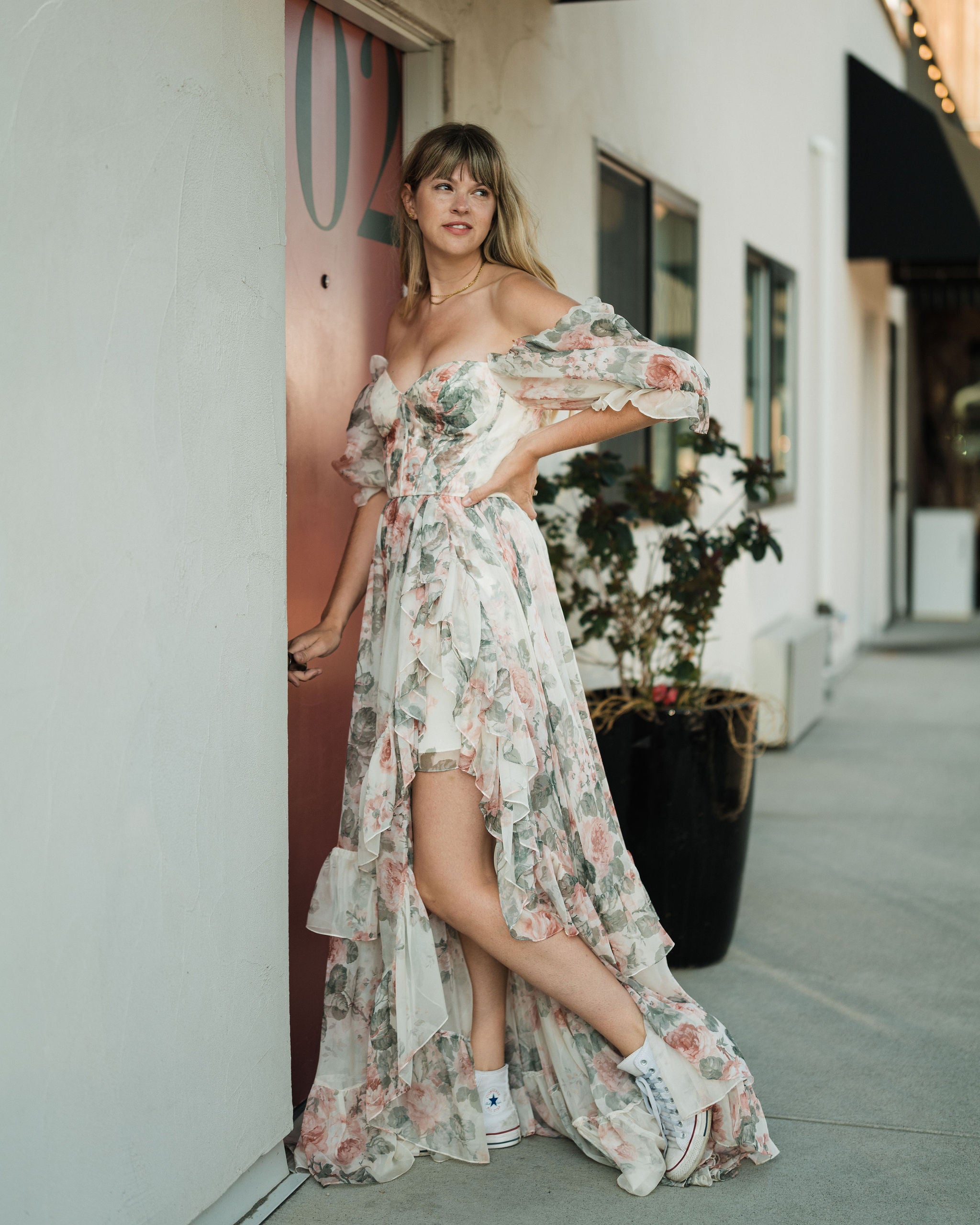 Floral Tea Gown