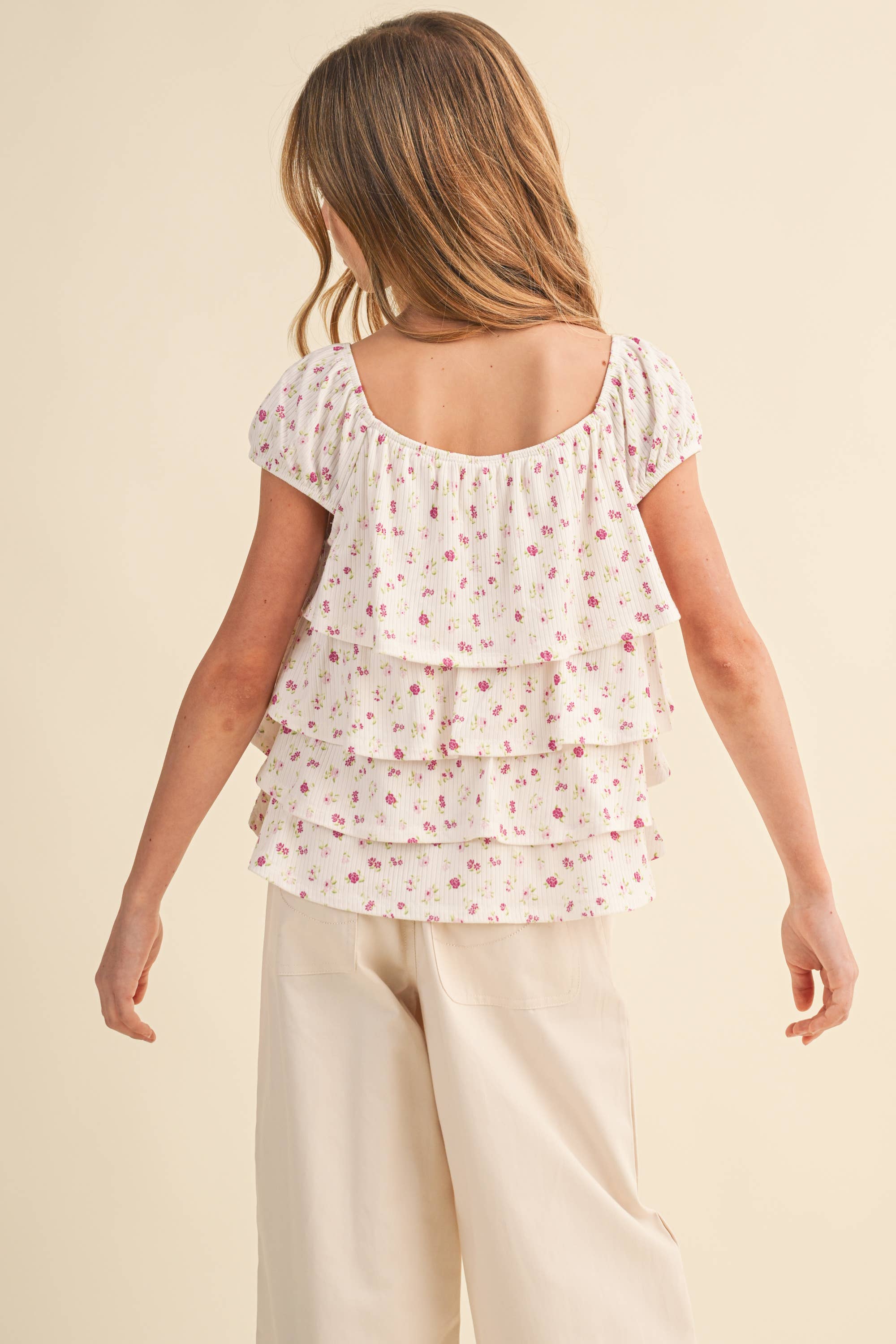 Pink Ruff Top