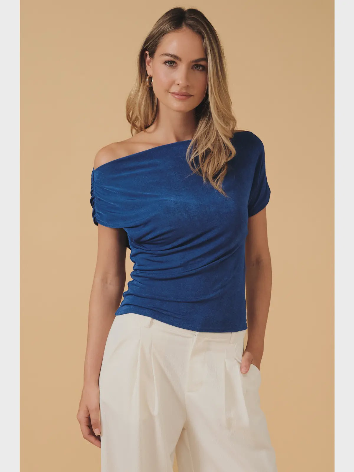 Royal drape top